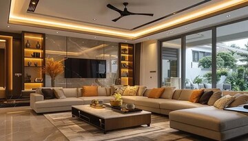 Living Room in 4 BHK Apartment at Patiala Road – for Sale