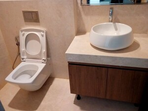 Bathroom in 4 BHK Apartment at Prestige White Meadows Villas, Whitefield – for Rent