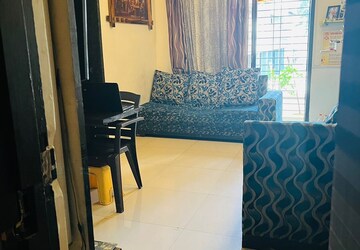 Living Room in 1 BHK Apartment at Rabale – for Rent