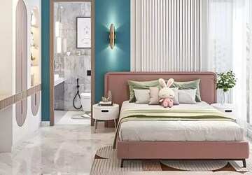 Bedroom in 4 BHK Apartment at K Raheja Modern Vivarea, Mahalaxmi – for Sale