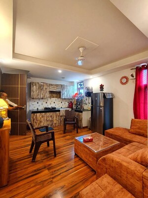 Living Room in 2 BHK Apartment at Freedom Fighters Enclave – for Rent