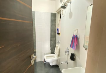 Bathroom in 3 BHK Apartment at Chandak 34 Park Estate, Goregaon West – for Rent