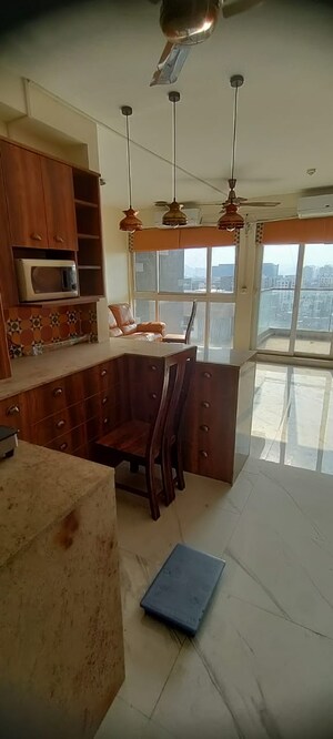 Kitchen in 3 BHK Apartment at Nahar F Residences, Balewadi – for Rent