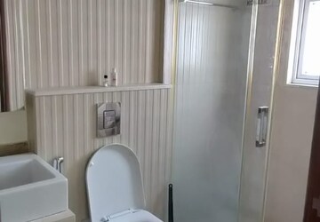 Bathroom in 3 BHK Apartment at Nahar F Residences, Balewadi – for Rent