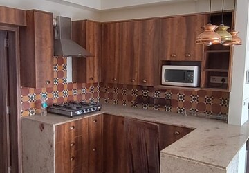 Kitchen in 3 BHK Apartment at Nahar F Residences, Balewadi – for Rent
