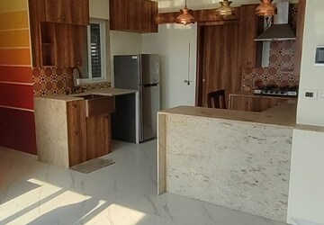 Kitchen in 3 BHK Apartment at Nahar F Residences, Balewadi – for Rent