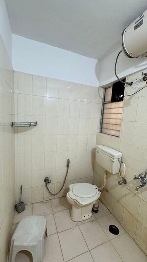 Bathroom in 1 BHK Apartment at Bhawani Park, Aundh – for Rent