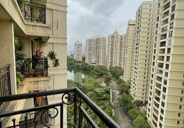 Balcony in 3 BHK Apartment at Lake Primrose, Powai – for Rent