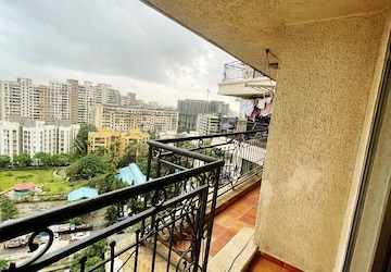 Balcony in 3 BHK Apartment at Lake Primrose, Powai – for Rent