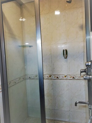 Bathroom in 3 BHK Apartment at Lake Florence, Powai – for Rent