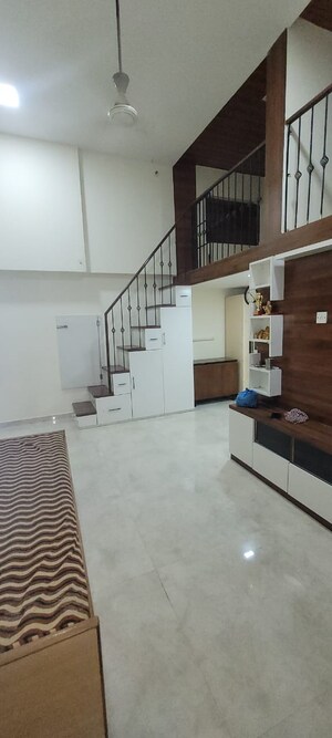 Living Room in 1.5 BHK Apartment at Lodha Amara, Kolshet Road – for Rent