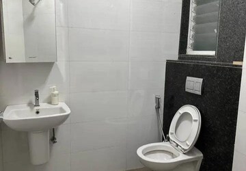 Bathroom in 1 BHK Apartment at Naresh Empire CHS, Mira Road – for Rent