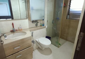 Bathroom in 4 BHK Apartment at Ekta Lake Lucerne, Powai – for Rent
