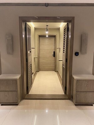 Building Lobby in 4 BHK Apartment at Raj Grandeur, Powai – for Rent