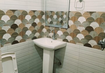 Bathroom in 2 BHK Apartment at Dhakoli – for Rent