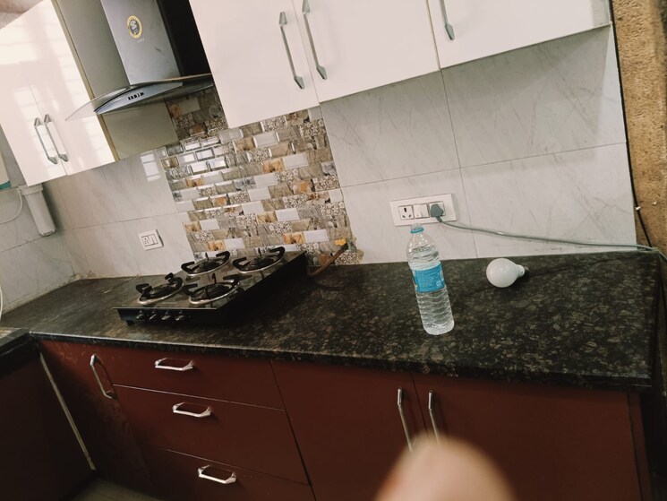 Kitchen, dhakoli 2 Bedroom 900 Sq.Ft. Apartment In Dhakoli Zirakpur 9355370