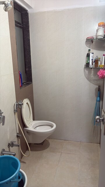 Bathroom in 2 BHK Apartment at Satguru Solitaire, Thane West – for Rent