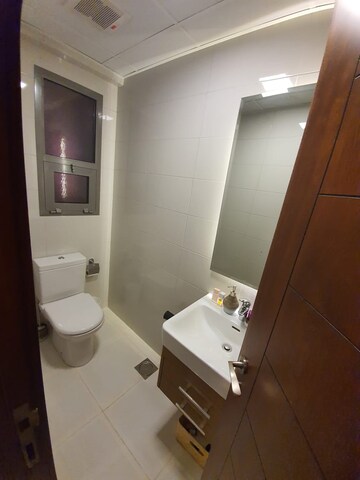 Bathroom in 2 BHK Apartment at LnT Crescent Bay T5, Parel – for Rent