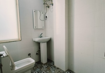 Bathroom in 2 BHK Builder Floor at Freedom Fighters Enclave – for Rent