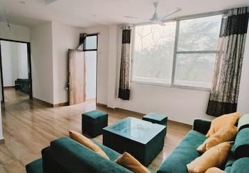 Living Room in 2 BHK Builder Floor at Freedom Fighters Enclave – for Rent