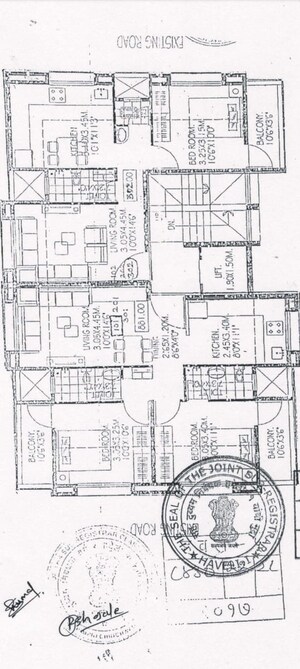 Floor Plan in 1 BHK Apartment at Shree Sai Apartment Pimple Nilakh, Pimple Nilakh – for Sale
