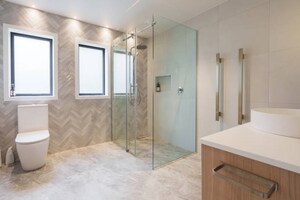 Attached Bathroom in 4 BHK Apartment at Signature Global Titanium SPR, Sector 71 – for Sale