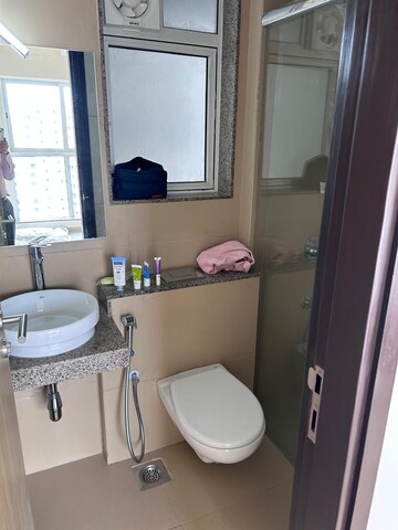 Bathroom in 1 BHK Apartment at LnT Veridian, Powai – for Rent