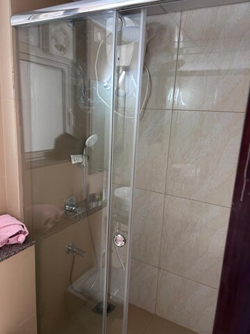 Bathroom in 1 BHK Apartment at LnT Veridian, Powai – for Rent