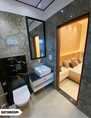 Attached Bathroom in 2 BHK Apartment at Sunny Enclave – for Sale
