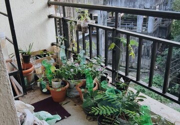Balcony in 1 BHK Apartment at Lodha Victoria, Majiwada – for Rent