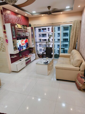 Living Room in 2 BHK Apartment at Rustomjee Urbania Azziano, Thane West – for Rent