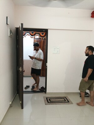 Living Room in 1 BHK Apartment at Sainath Tower, Bhandup West – for Rent