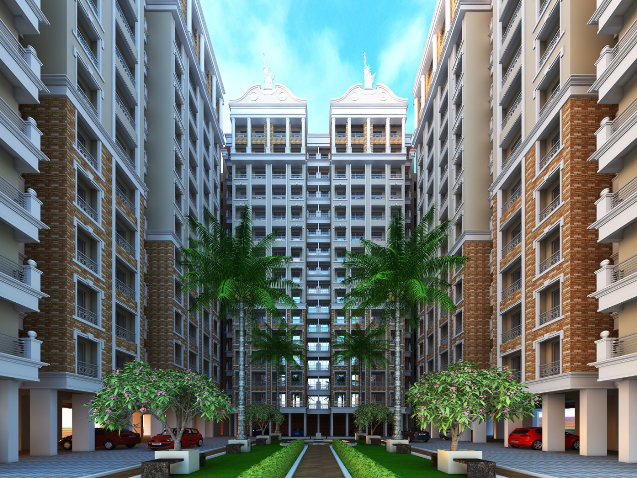 1 BHK + Pooja Room 690 Sq.Ft. Apartment in GBK Vishwajeet Paradise