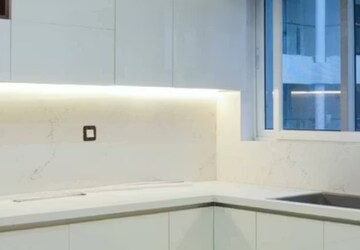 Kitchen in 3 BHK Apartment at Purvanchal Royal City, Chi V Greater Noida – for Rent