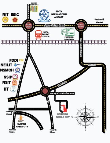 Plot – Map Location View at Bihta - for Sale