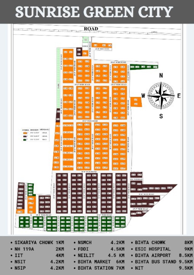 Map Location, bihta  1000 Sq.Ft. Plot In Bihta Patna 9356280