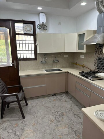 Kitchen in 3 BHK Apartment at Triveni Apartments CGHS, Paschim Vihar – for Rent