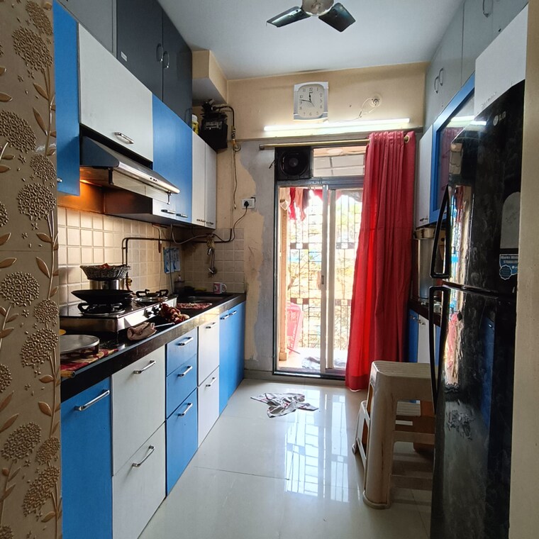Kitchen, green-square 2 Bedroom 655 Sq.Ft. Apartment In Pratha Pushp Society Thane 9356588