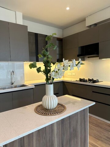 Kitchen in 4 BHK Apartment at Lodha The World Towers World One Tier 2, Worli – for Rent