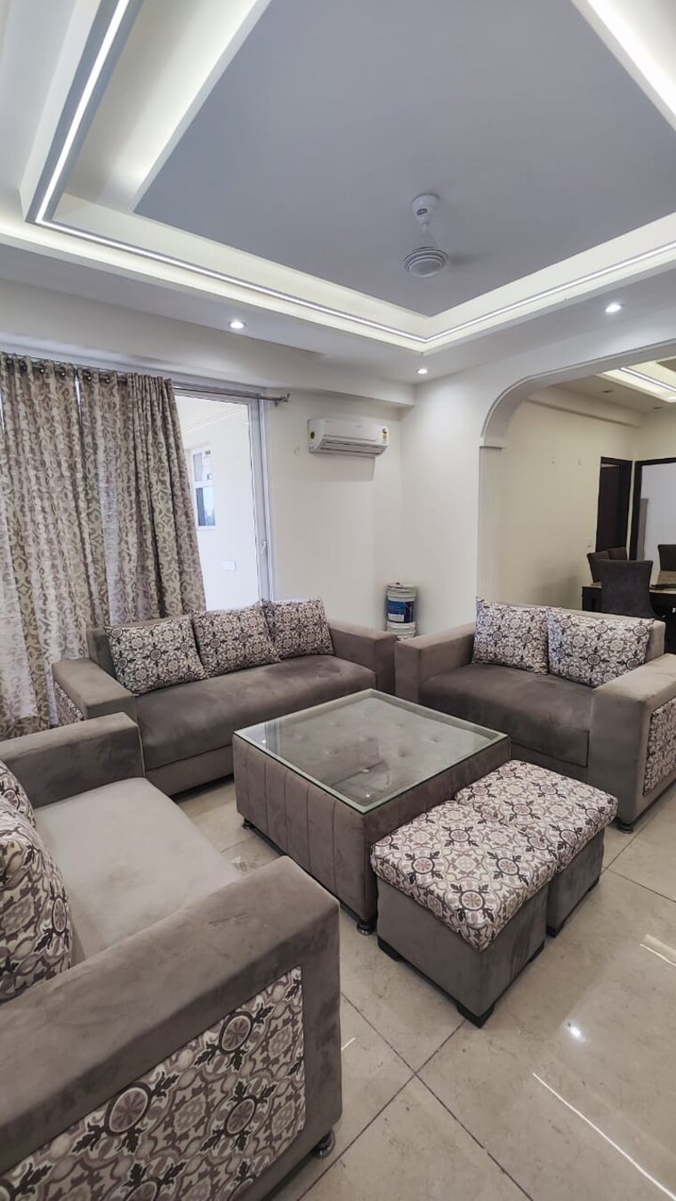 Living Room, maya-green-lotus-saksham 3.5 Bedroom 1906 Sq.Ft. Apartment In International Airport Road Zirakpur 9356729