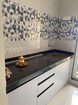 Kitchen in 1 BHK Apartment at Raunak Bliss, Ghodbunder Road – for Rent