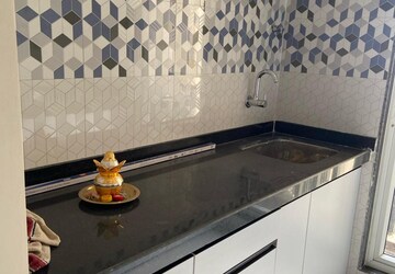 Kitchen in 1 BHK Apartment at Raunak Bliss, Ghodbunder Road – for Rent