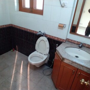 Bathroom in 4 BHK Builder Floor at RBC II, Sushant Lok I – for Rent