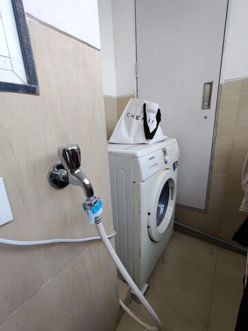 Bathroom in 1 BHK Apartment at Ajmera Bhakti Park, Bhakti Park – for Rent