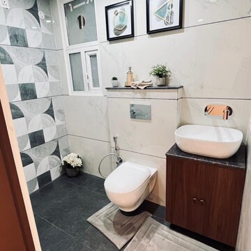 Bathroom in 3 BHK Apartment at Ambala Highway – for Sale