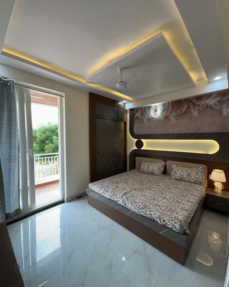 Bedroom, chattarpur 4 Bedroom 1800 Sq.Ft. Builder Floor In Chattarpur Delhi 9356727