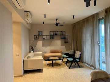 Living Room in 3 BHK Apartment at One Hiranandani Park, Brahmand – for Rent