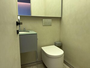 Bathroom in 3 BHK Apartment at Lodha The World Towers World One Tier 2, Worli – for Rent