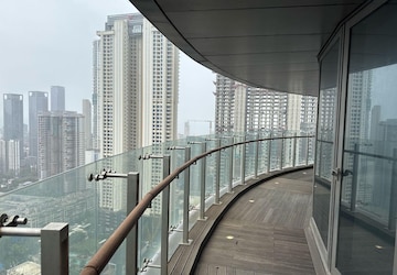 Balcony in 3 BHK Apartment at Lodha The World Towers World One Tier 2, Worli – for Rent