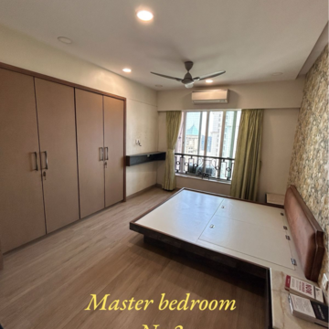 Bedroom in 3 BHK Apartment at Hiranandani Meadows, Manpada – for Rent
